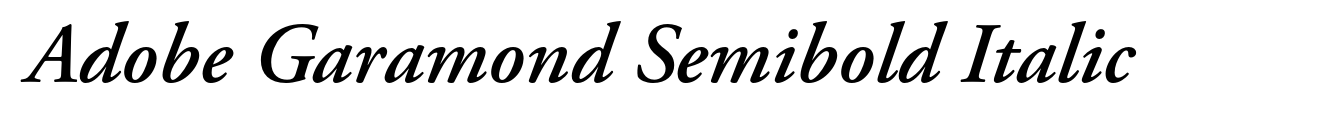 Adobe Garamond Semibold Italic image